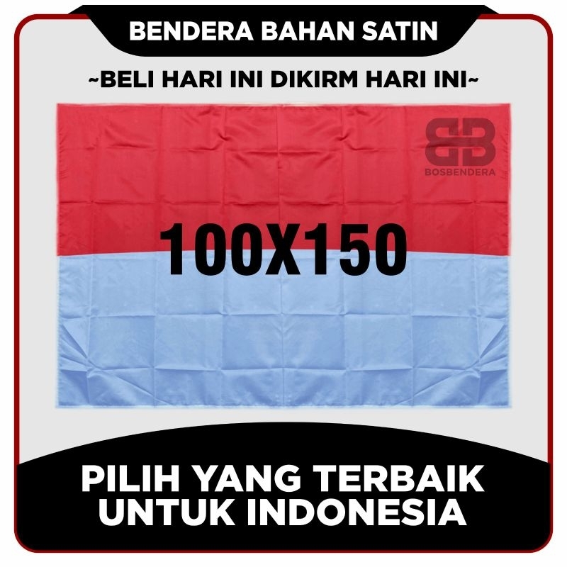 Jual BENDERA MERAH PUTIH BAHAN SATIN 100X150CM | Shopee Indonesia