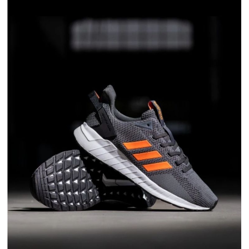 Adidas questar hotsell ride grey orange