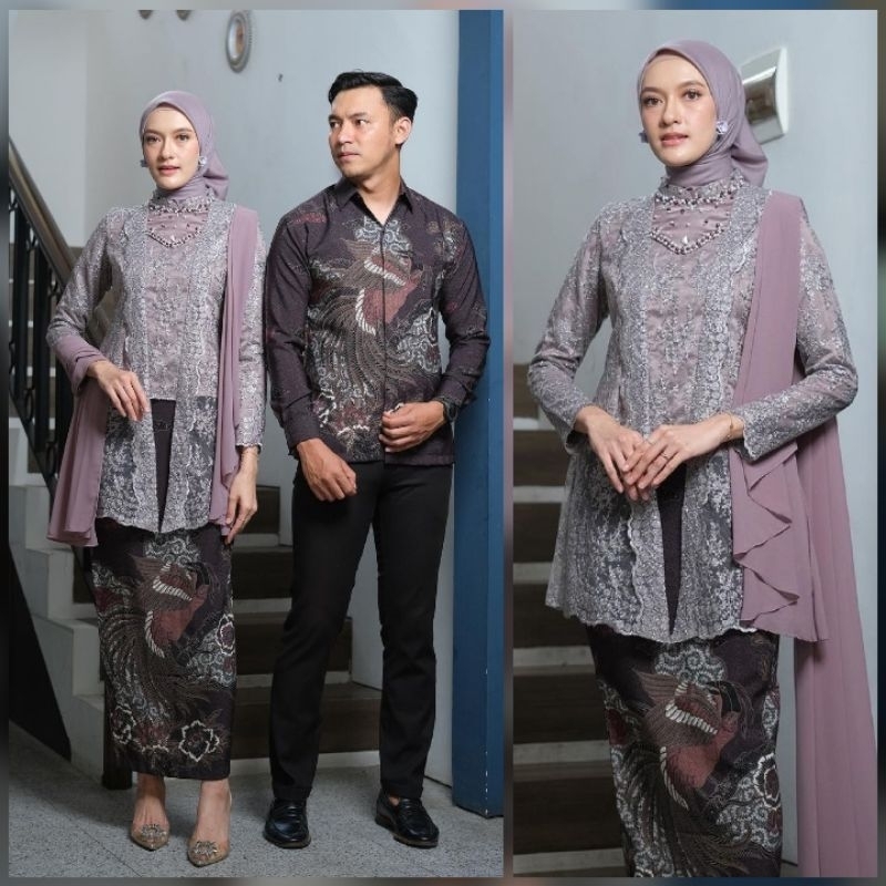 Jual Set Couple Kirana Mauve Kebaya Terbaru Kebaya Modern Kebaya Wisuda Kebaya Lamaran Kebaya