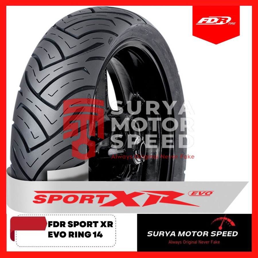 Jual Ban Tubeless FDR Sport XR Evo 80 90 100 110 130 13 14 Motor Matic ...