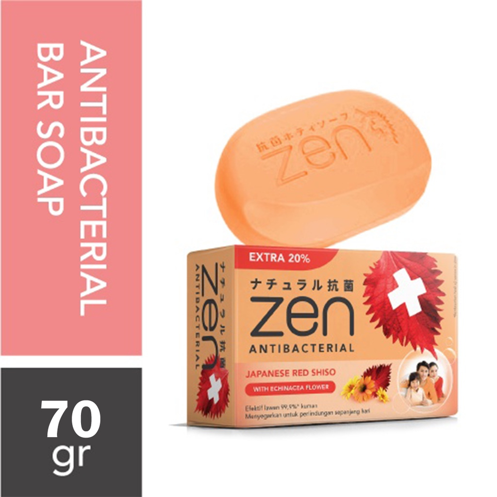 Jual ZEN Antibacterial Bar Soap 70g | Sabun Mandi | Sabun Batang ...