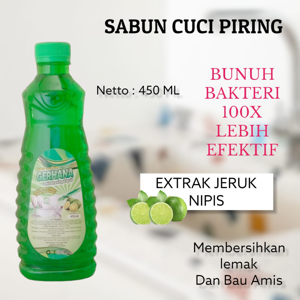 Jual Sabun Cuci Piring Jeruk Nipis 450ml Sabun Cupir Murah Busa ...