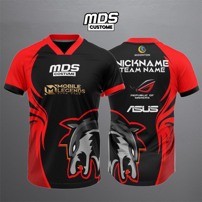 Mlbb PubGM Free Fire AOV CODM full print gaming Jersey costume