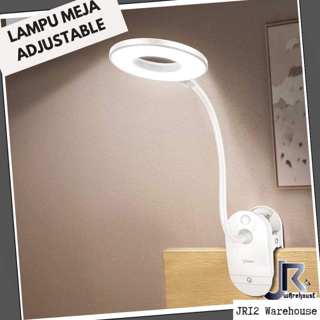 Jual Lampu Belajar Model Jepit Adjustable Desk Lamp Lampu Baca Jepit