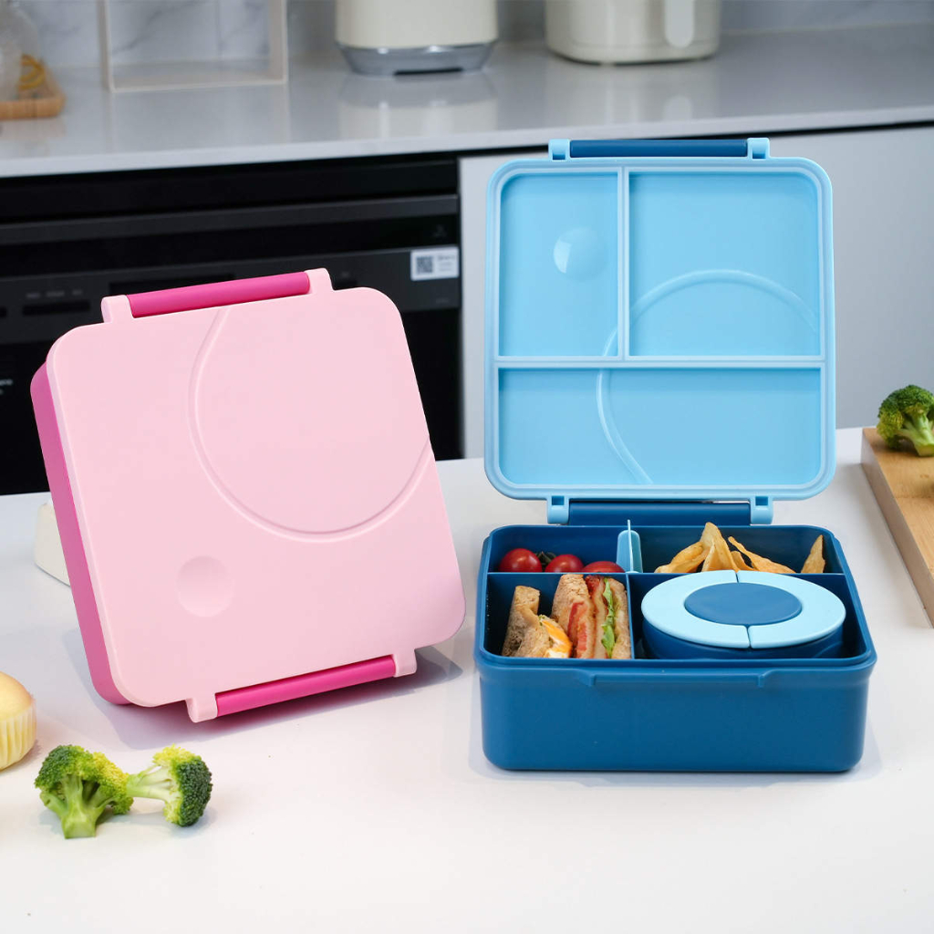 Bento Box Kids 1.3ML Lunch Box Kids with Sauce Container & Cutlery