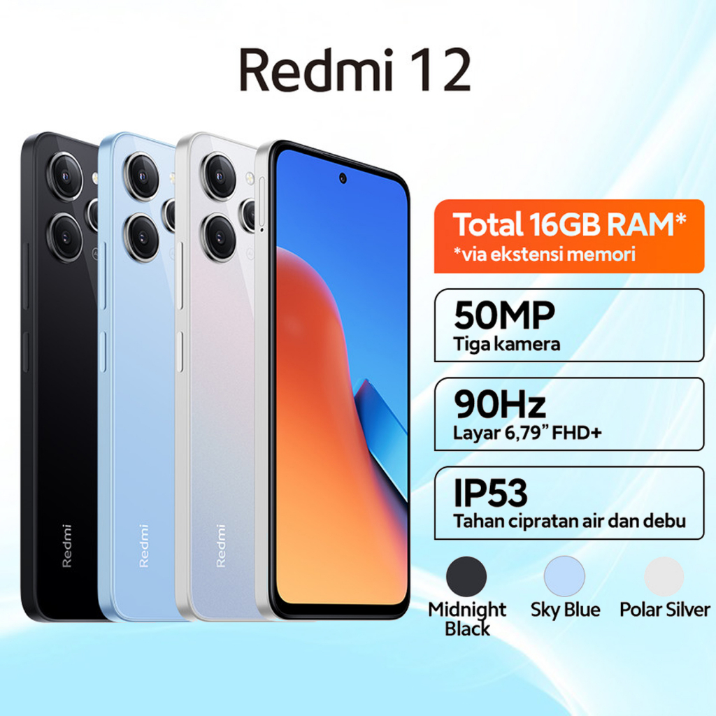 Jual Xiaomi Redmi 12 | Xiaomi Redmi 13 (8GB/128GB) | (8GB/256GB ...