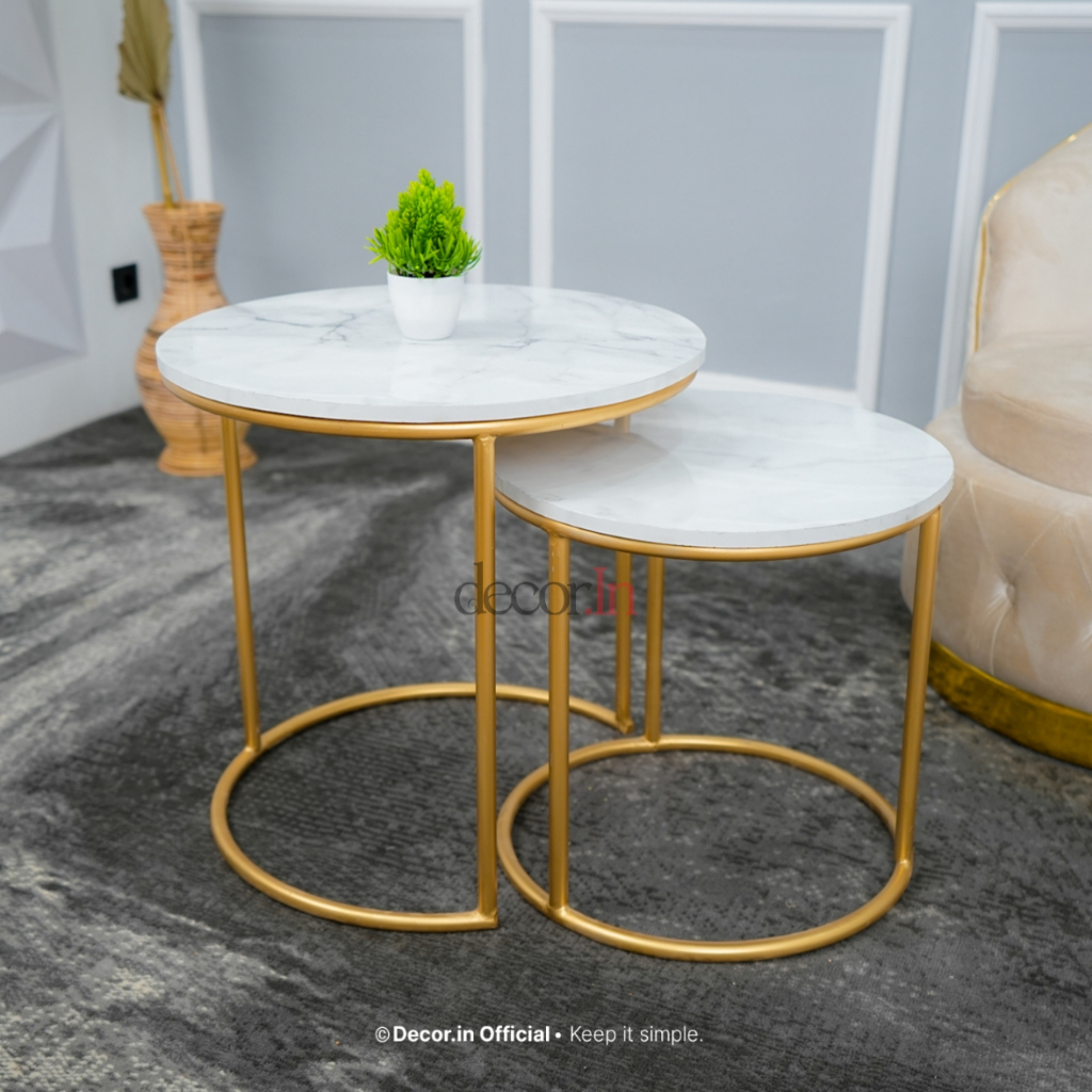 Jual Meja Tamu Set Meja Ruang Tamu Besi Gold 1 Set Meja Industrial