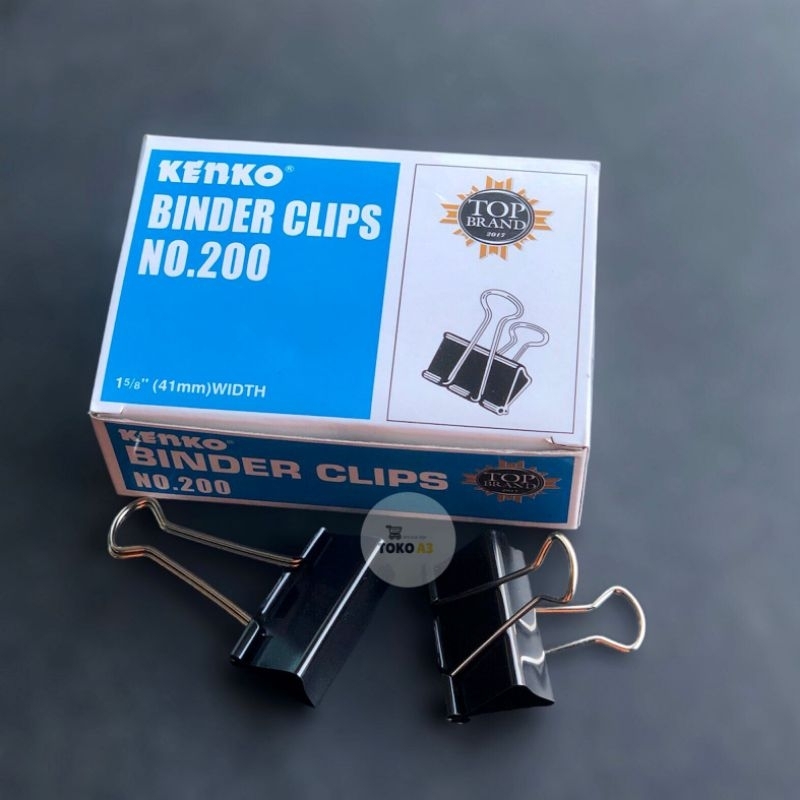 Jual Binder Klip / Klip Penjepit Kertas Kenko No. 200 | Shopee Indonesia