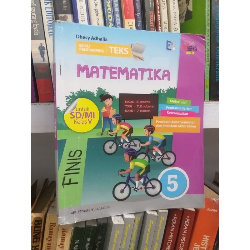 Jual BUKU PENDAMPING TEMATIK TERPADU MATEMATIKA JILID 5 UNTUK SD KELAS ...