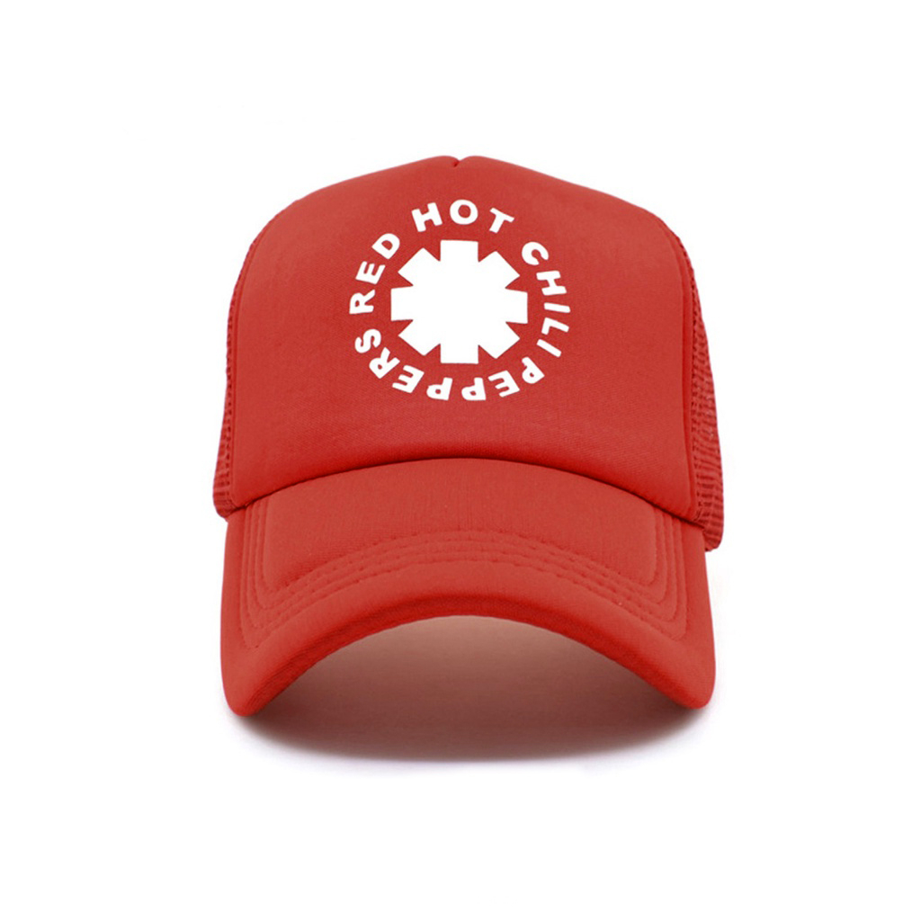 Jual TOPI RHCP - Red Hot Chillipaper Topi Merah - Trucker Hats Merah ...