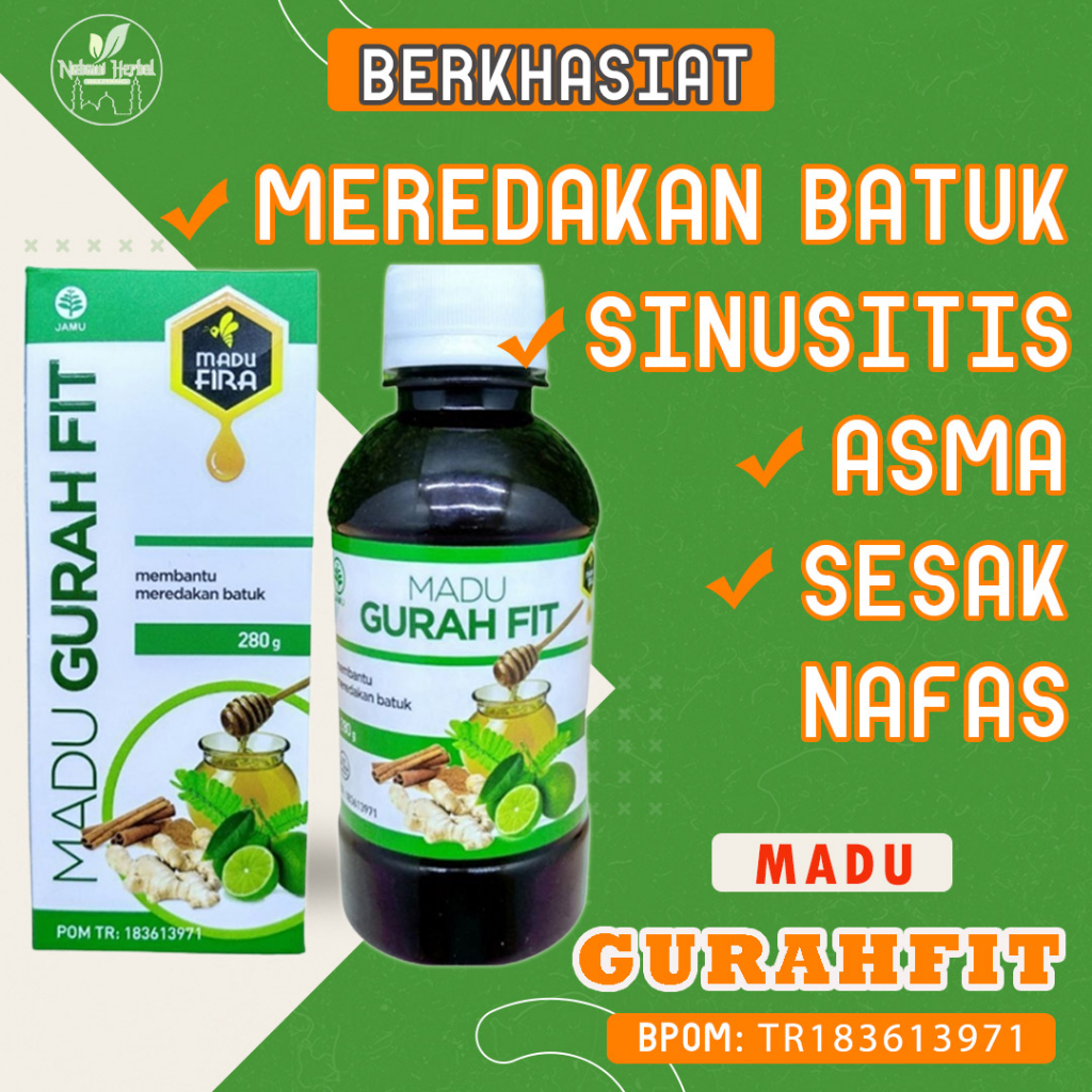 Jual Madu Gurah Fit Obat Herbal Ampuh Mengatasi Sinusitis Batuk Dan Asma 100 Original Shopee 7548