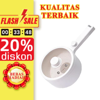 LAHOME Panci Listrik Panci Elektrik Lapisan Keramik Anti-lengket Electric Pot Portable Wajan Frying Pan Electric Cooking Pot Hot Pot Multifungsi Rice Cooker Sauce Pan Multifungsi Electric Fry Pan Jual Penghematan Energi Murah Tahan Lama cooking utensils