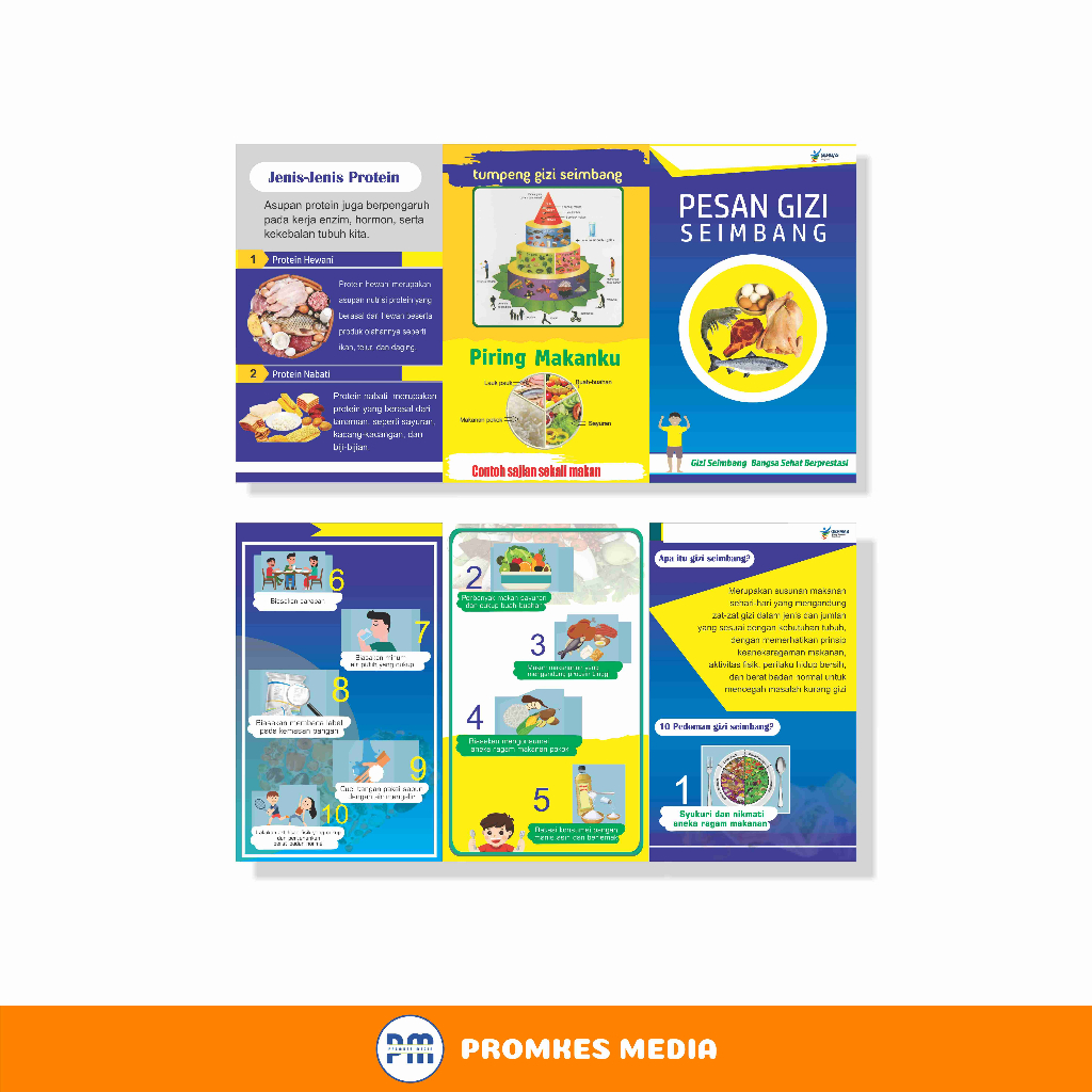 Jual Leaflet Brosur 10 Pesan Gizi Seimbang Shopee Indonesia