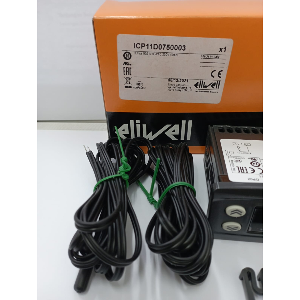 Jual ELIWELL 902 230V + Sensor NTC Hitam ICPLUS Digital Thermostat ...