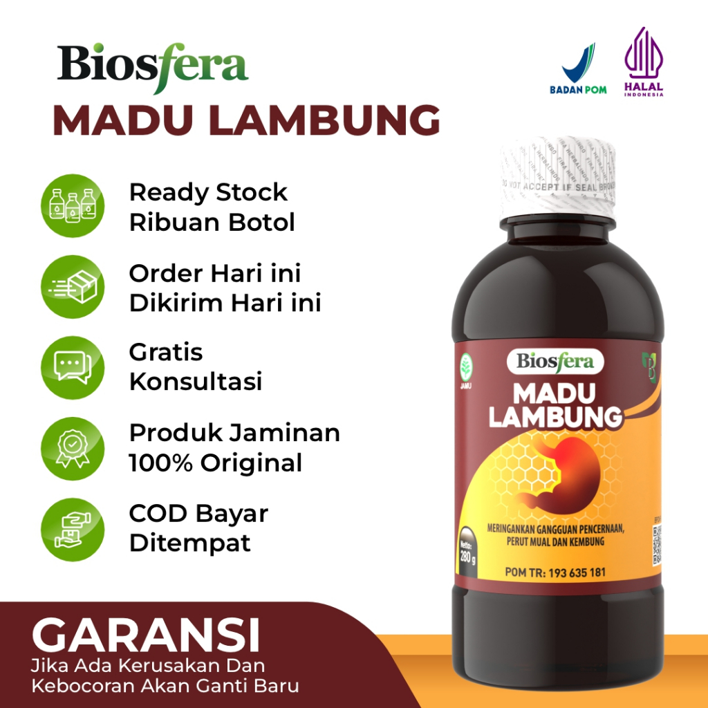 Jual Biosfera Madu Lambung Biomaag Obat Herbal Asam Lambung Maag And Gerd Shopee Indonesia 3650