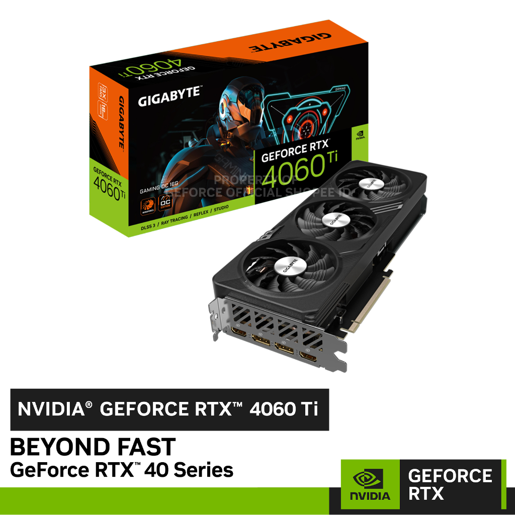 Jual GIGABYTE GeForce RTX 4060 Ti GAMING OC | 16GB GDDR6 | Shopee Indonesia