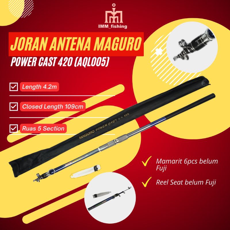Jual JORAN ANTENA MAGURO POWER CAST Tongkat Pancing Fishing