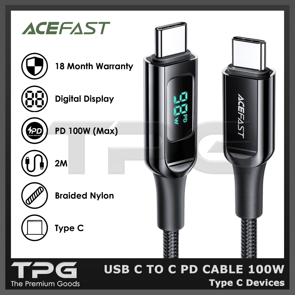 Jual Acefast Acewire Pro C Kabel Pd W Type C Fast Charging