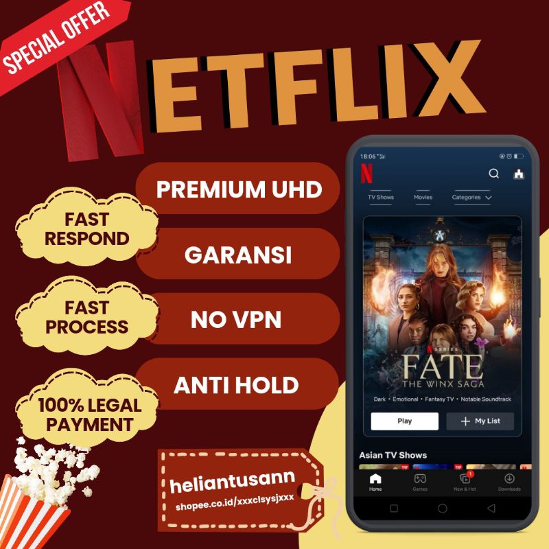 Jual NETFLIX PREMIUM 1 BULANN | Shopee Indonesia