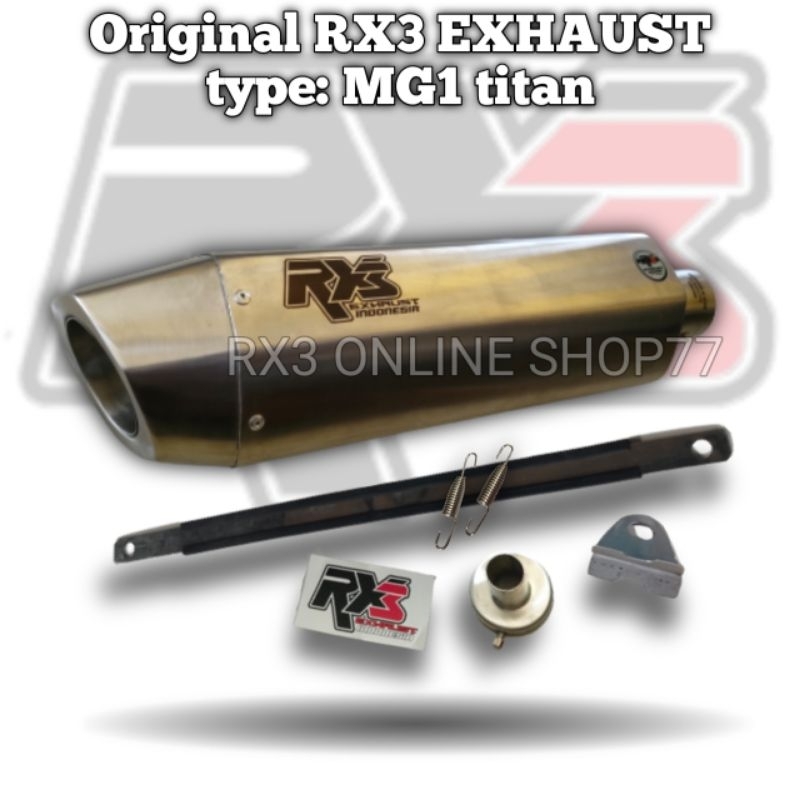 Jual Silincer Knalpot Racing Original RX3 Exhaust MG1 Titan stainless ...