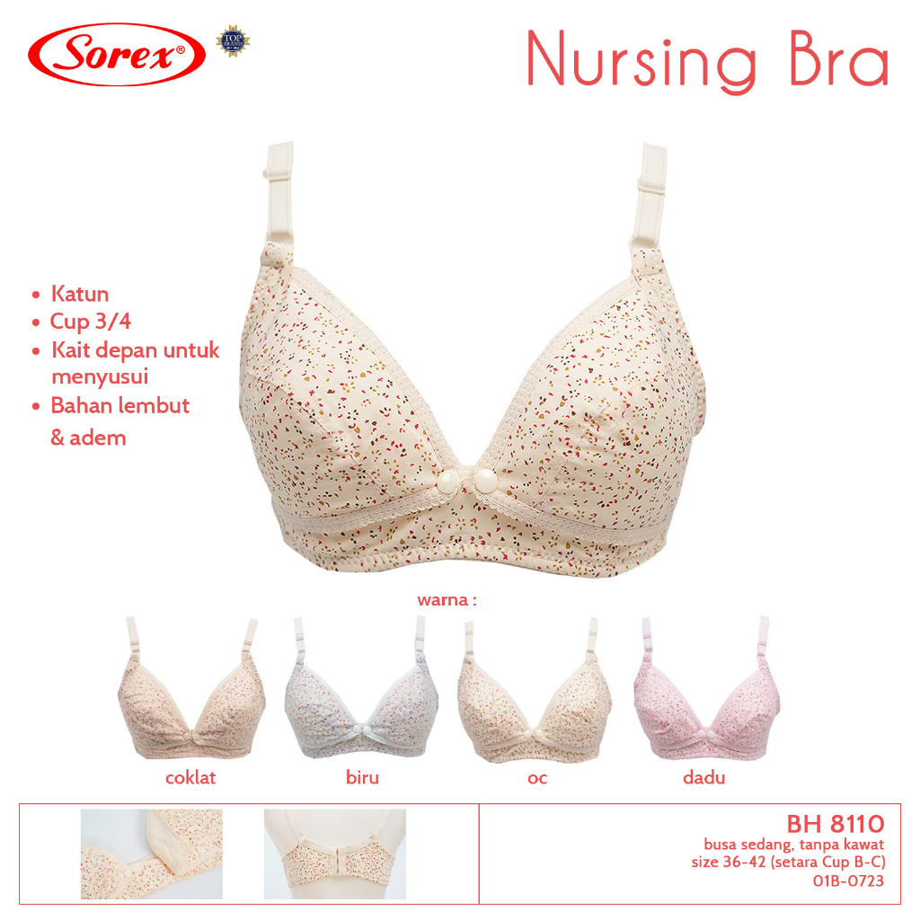 BH menyusui breastfeeding bra ibu hamil busa tipis tanpa kawat - Bh Pink,  36 di Tokomixnmax | Tokopedia