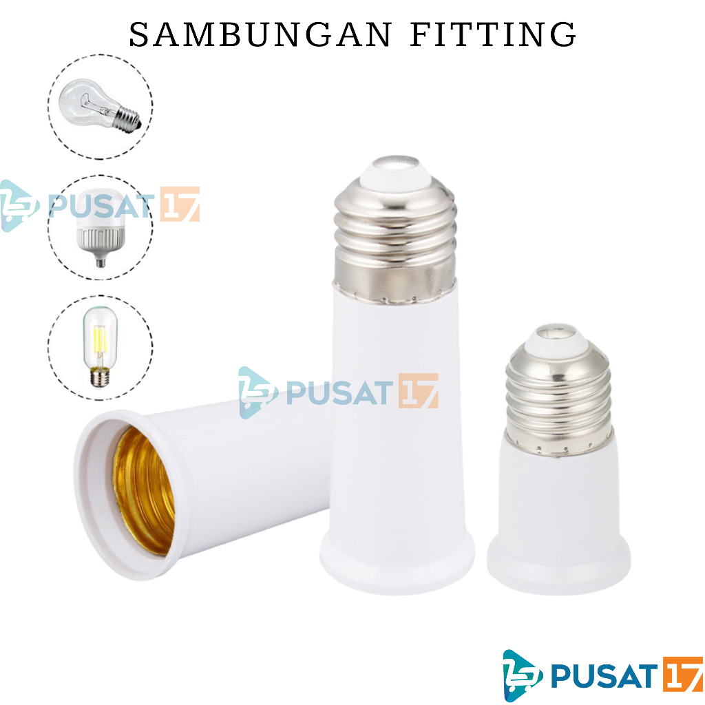 Jual Pusat Sambungan Fitting Lampu Downlight Bohlam Led Bola Lampu E Socket Sambungan