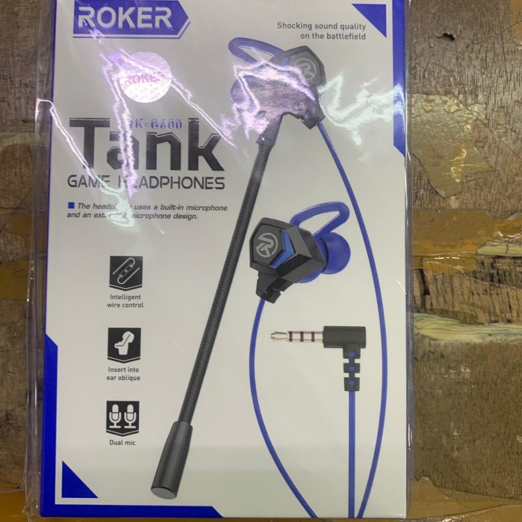 Jual Headset Gaming ROKER TANK G600 with External Mic | Shopee Indonesia