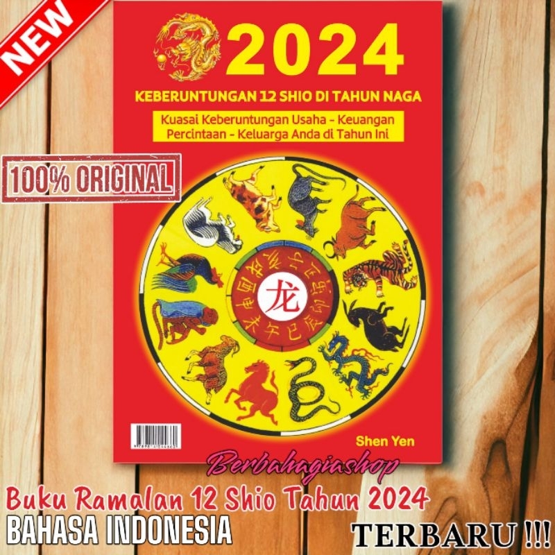 Jual Buku Ramalan Keberuntungan 12 Shio Di Tahun Naga 2024 Bahasa ...