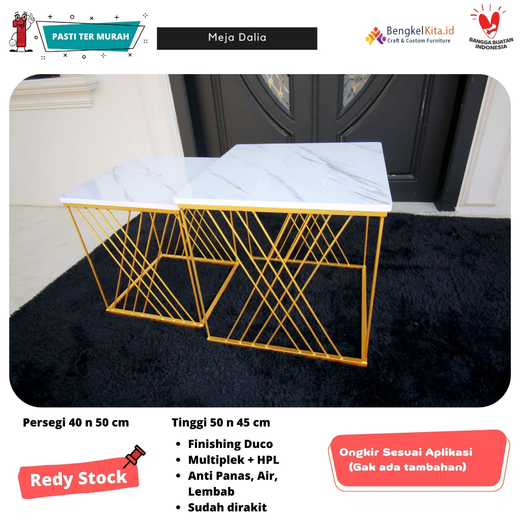 Jual Meja Tamu Minimalis Set Dalia | Meja Minimalis | Meja Ruang Tamu