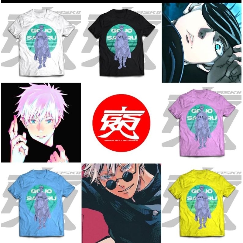 Jual Kaos Jujutsu Kaisen CASUAL GOJO T-shirt (Gaskin Anime Series ...