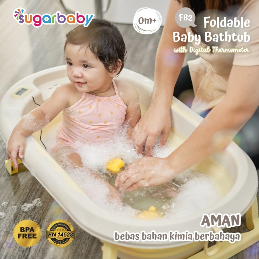 Baby bath tub store with digital thermometer