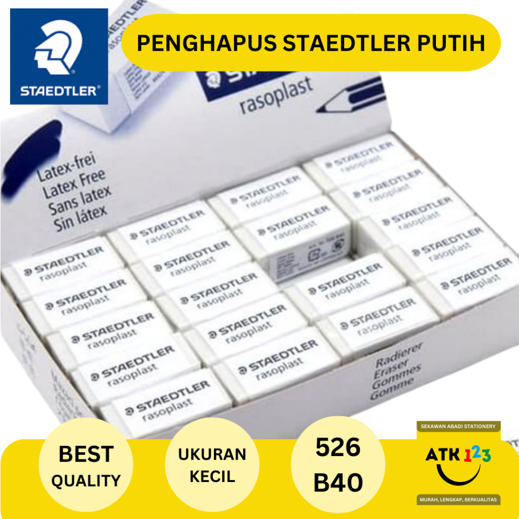 Jual Penghapus Pensil / Eraser Merk Staedtler Rasoplast 526-B40 ...