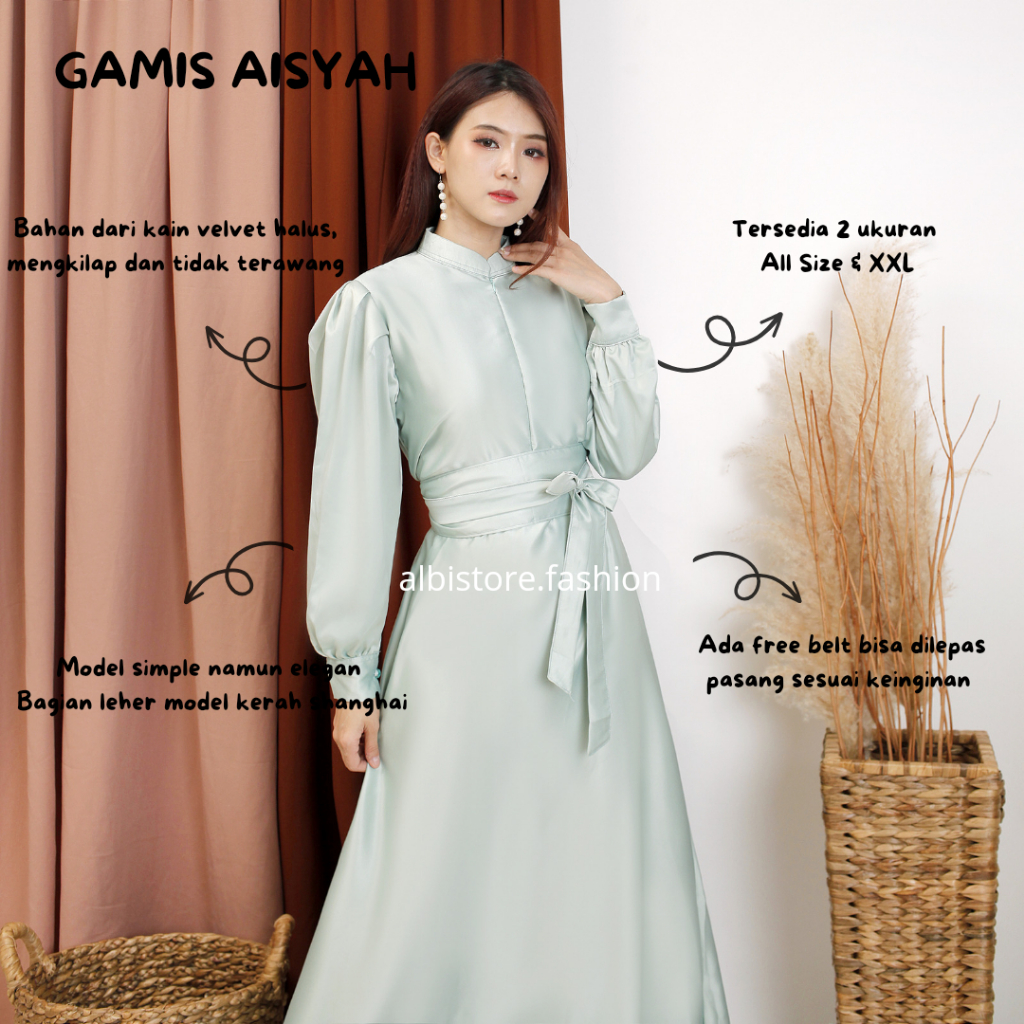Aisyah Dress - Army