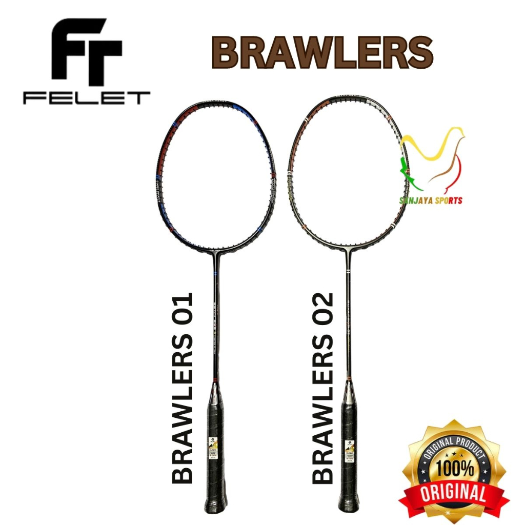 Jual RAKET FELET BULUTANGKIS BADMINTON FELET BRAWLERS 01 02 BRAWLERS01 ...