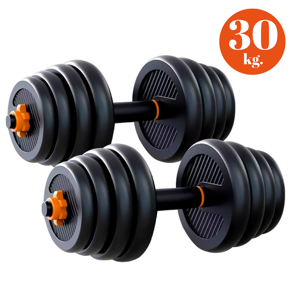 Jual HTD Sport Fed Dumbell Barbel Set - Alat Fitnes Gym Set Alat ...