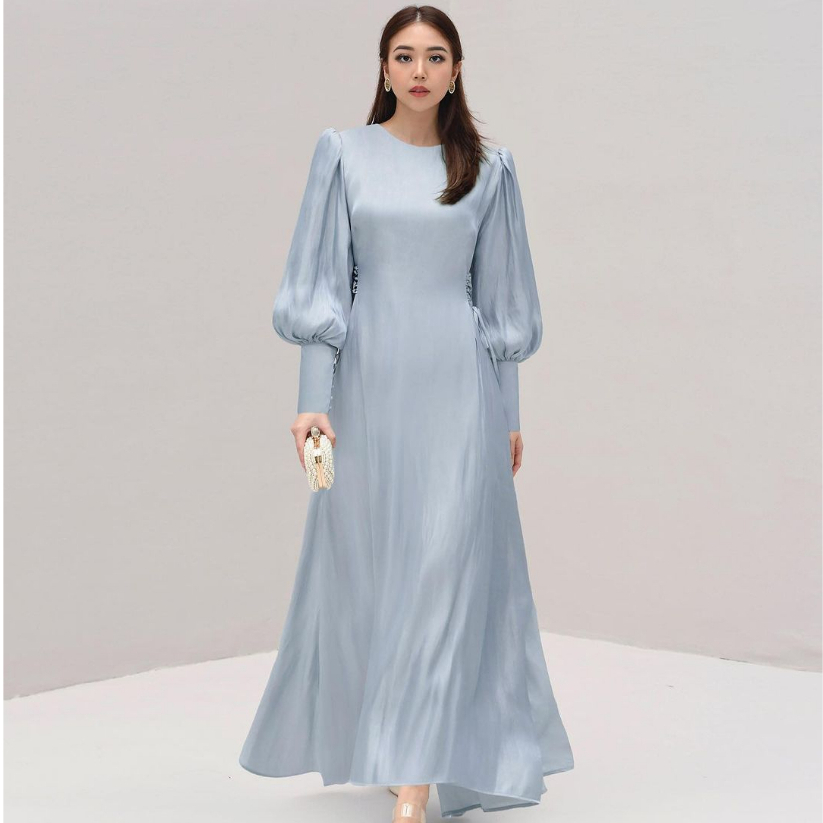 Jual SUFI SHIMMER LONGDRESS HIJAB FRIENDLY GAMIS WANITA ELEGANT