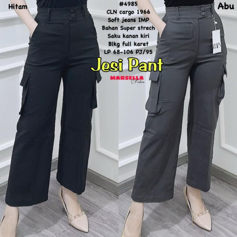 Jual JESI PANT BY MARSELLA/CELANA CARGO WANITA SAKU SAMPING MUAT SAMPAI