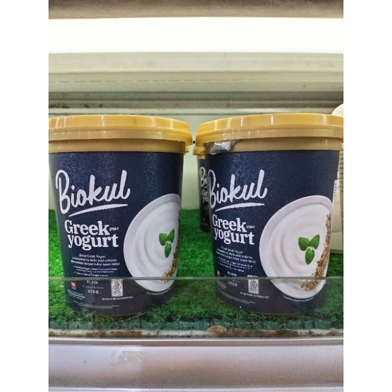 Jual [INSTANT & SAMEDAY ONLY] Biokul Greek Yoghurt Plain 473gr Lokal