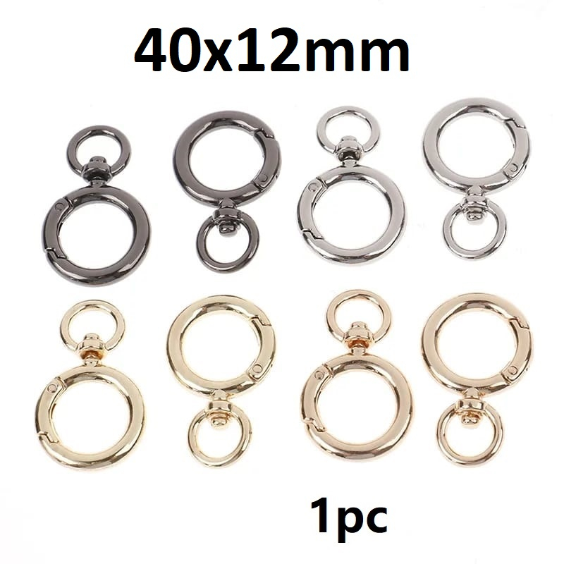 Jual Kait Gantungan Tas Model Ring Bulat Buka Tutup Uk 40x12mm Harga
