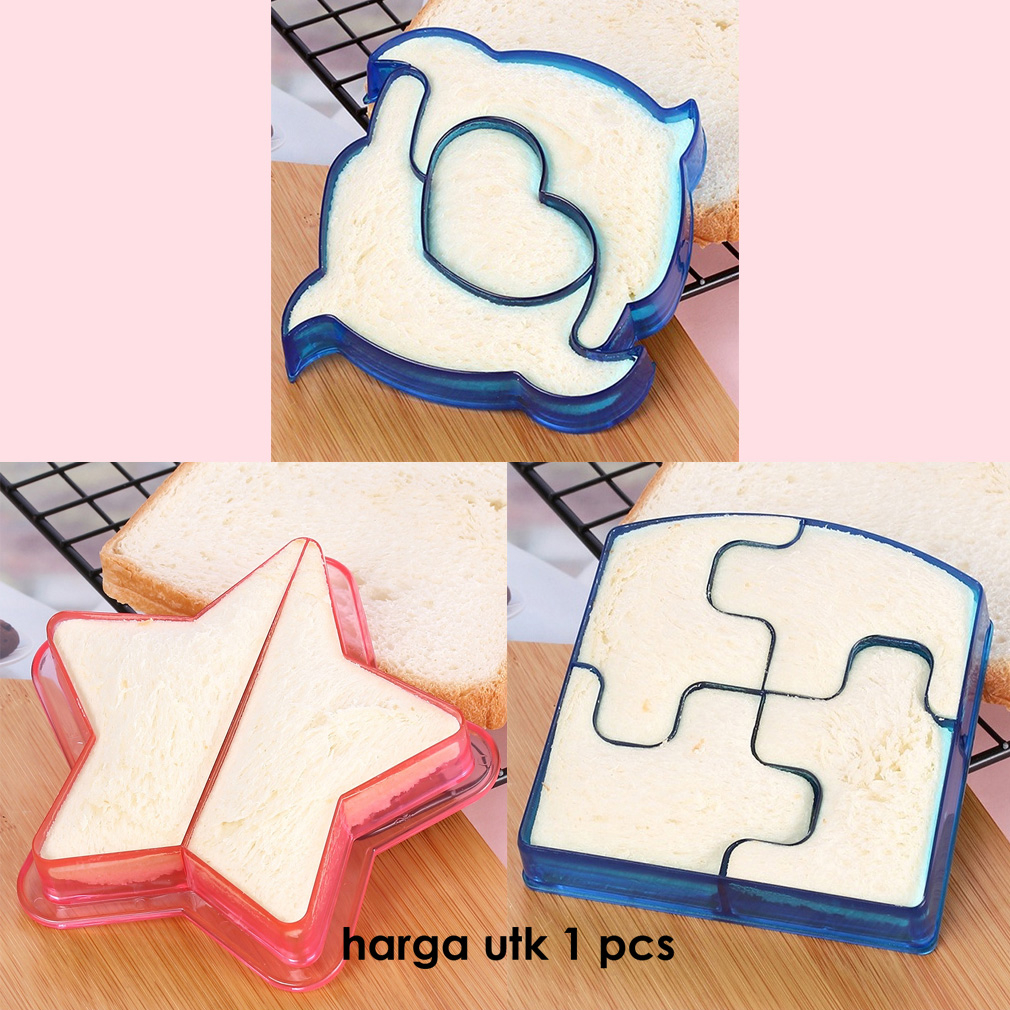 Jual Cetakan Cutter Roti Sandwich Bento untuk Bekal Sekolah Anak ...