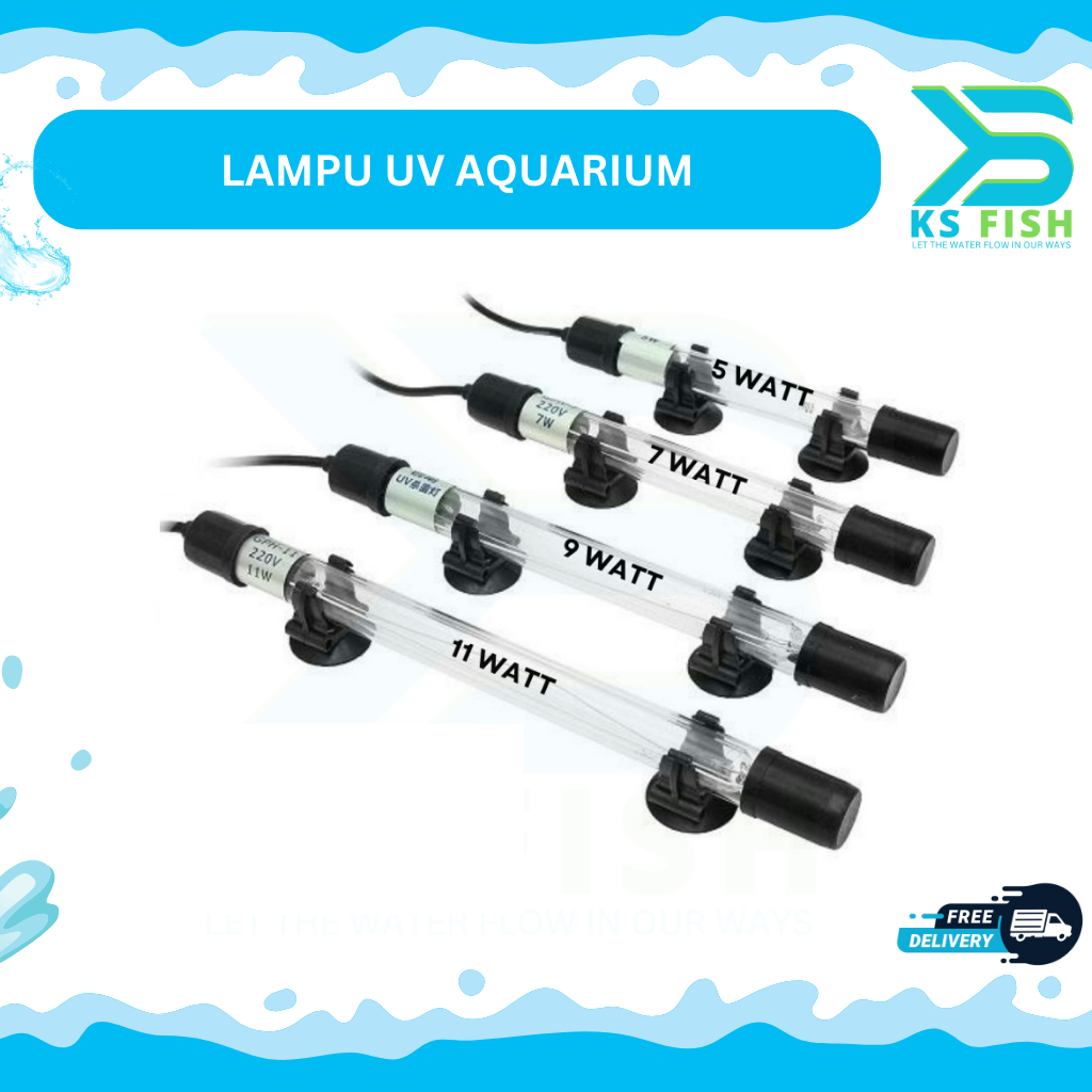 Jual Lampu UV Aquarium NIKITA STAR ATAU YAMANO 5/7/9/11 Watt Penghilang ...