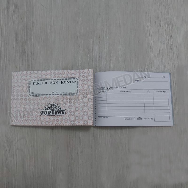 Jual (1 Pcs) Bon Faktur Rangkap 3 Ply Kecil Fortune NCR/Buku Nota ...