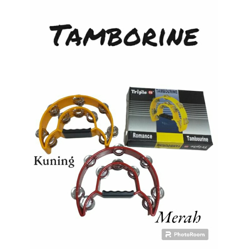 Jual Tamborin Ori Tipe Merry-l / Alat Musik Tamborin / Tamborine Double ...