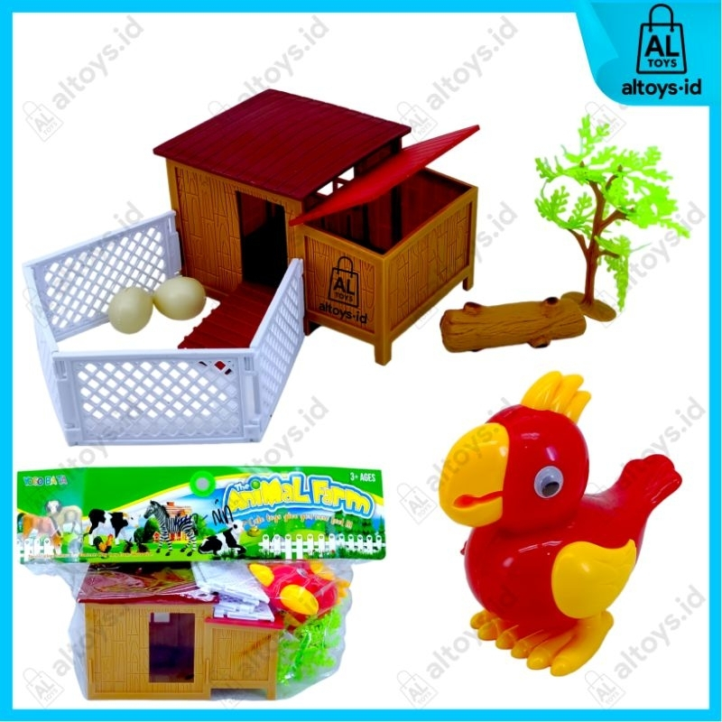Jual MAINAN ANAK-ANAK ANIMAL HEWAN TERNAK + KANDANG MAINAN HEWAN ...