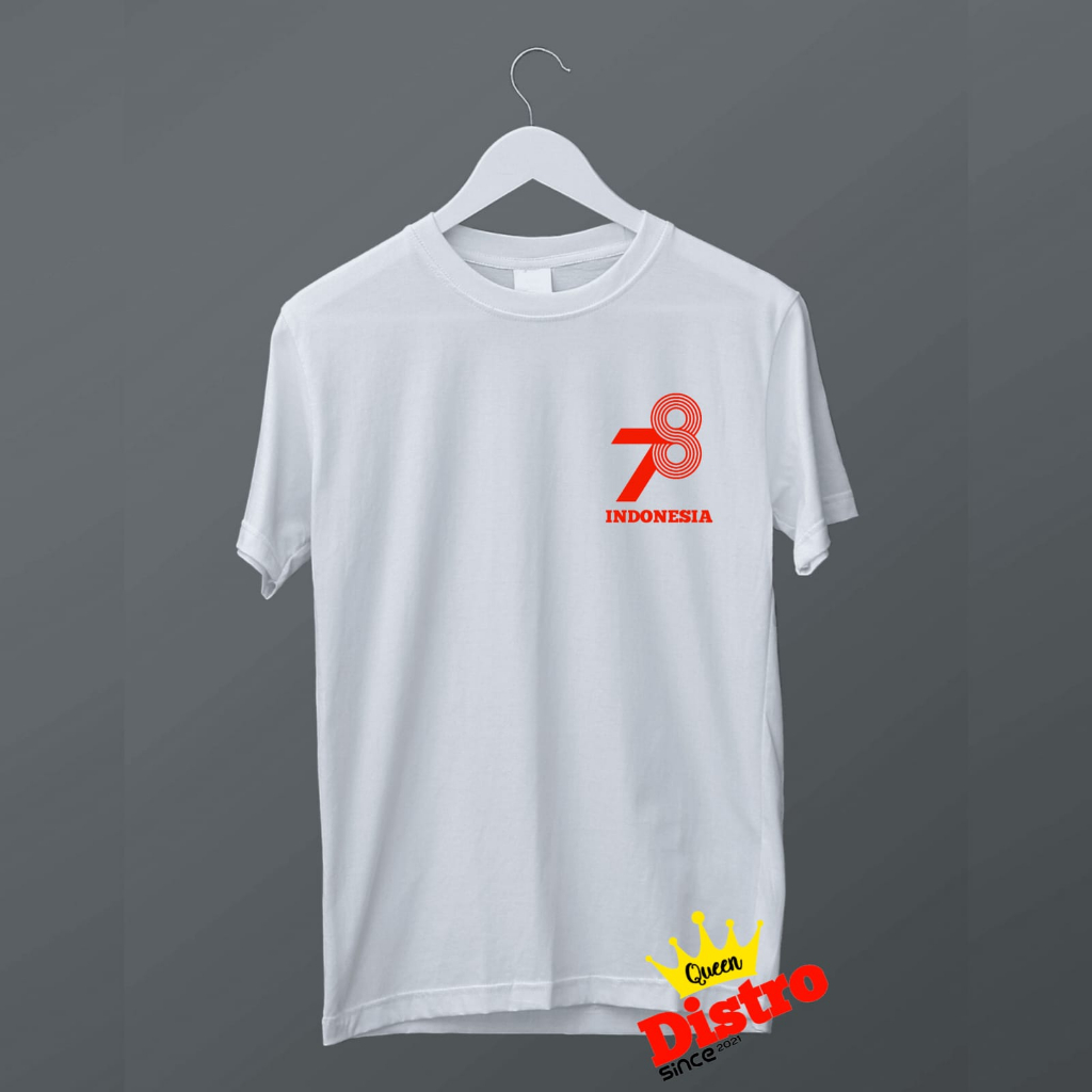 Jual KAOS MERAH PUTIH AGUSTUSAN / KAOS KEMERDEKAAN DEWASA / KAOS 17