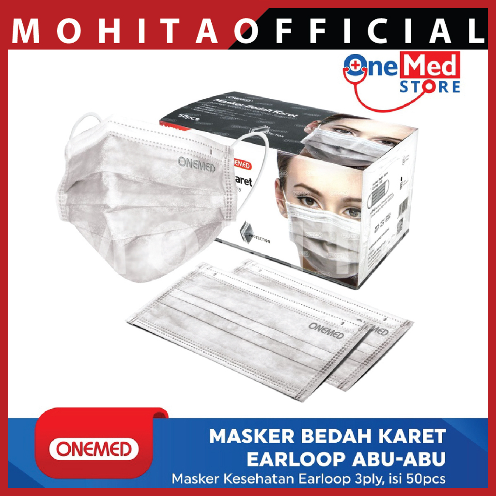 Jual masker isi 50/masker onemed/onemed masker/masker medis onemed ...