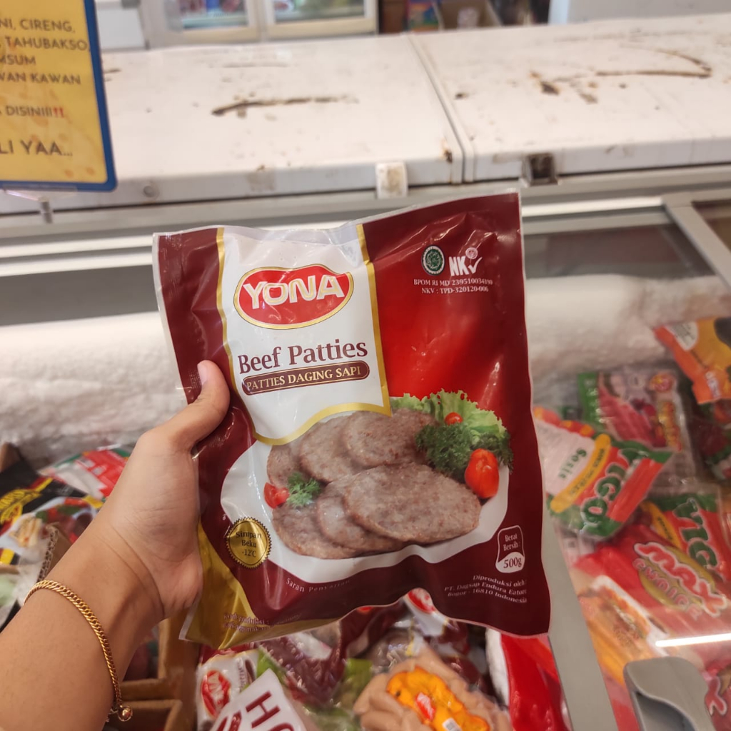 Jual YONA Beef Patties 500gr (10pcs) Shopee Indonesia