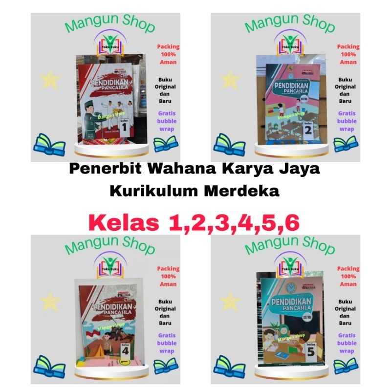 Jual Buku Pendidikan Pancasila Kelas 1,2,3,4,5,6 SD Kurikulum Merdeka ...