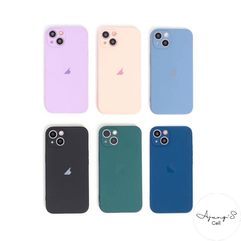 Jual Edge Silicone Matte Soft Case Lens Cover iPhone 12 13 14 Mini Pro