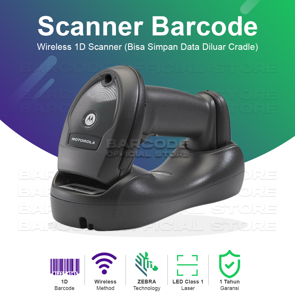Jual Motorola Zebra Symbol LI4278 / LI 4278 Scanner Barcode Wireless 1D ...